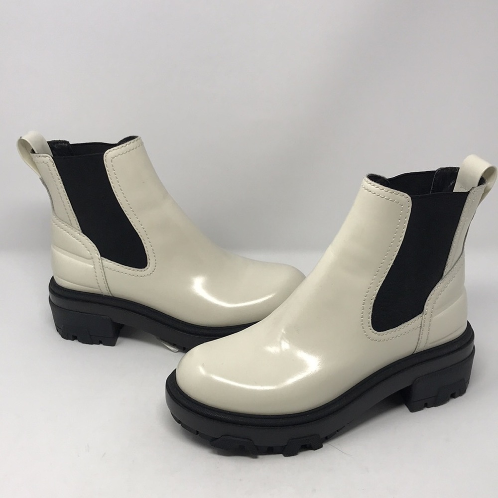 Rag & Bone White Leather Shaye Boots - Picture 4 of 9